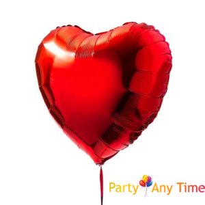 Heart shaped foil balloons