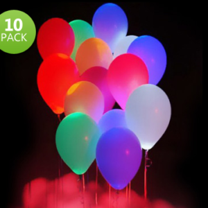 10 LED Balloons